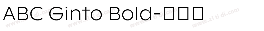 ABC Ginto Bold字体转换